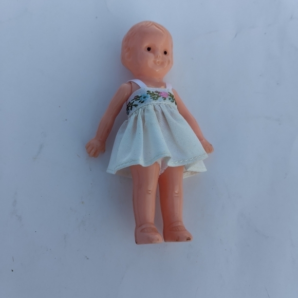 Vintage Small Celluloid Girl Doll - Picture 1 of 11